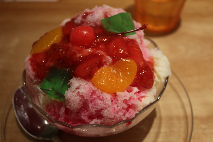 2015年再訪鹿兒島時、在AMU PLAZA鹿兒島分店吃的「赤熊」。